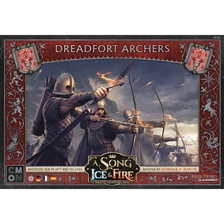 CMON Song of Ice & Fire - Dreadfort Archers, Miniaturen-Erweiterung mit 12 Bogenschützen von Grauenstein und Einheitenkarte – Bild 2
