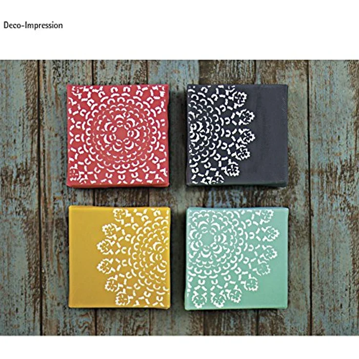 Rayher Schablone Ornament, SB-Btl 1Stück, Diverse, Grau 2.3 x 1.55 x 0.02 cm – Bild 4