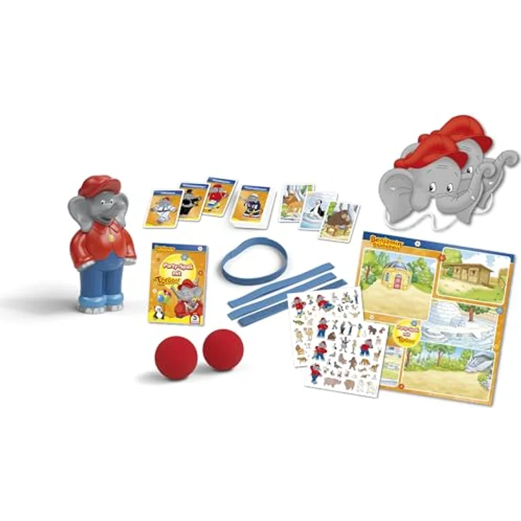 Schmidt Spiele 40663 Benjamin Blümchen, Party-Spaß mit Törööö, Kinderspiel, Mehrfarbig, Elefantastischer Spielspaß für Kinder ab 4 Jahren – Bild 3
