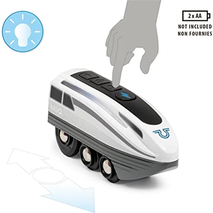 36003 BRIO Turbo-Zug - Batteriebetriebener Spielzeugzug für Kinder ab 3 Jahren - Preisvergleich – Bild 10