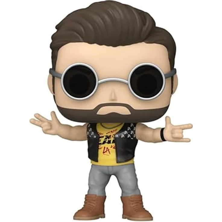 Funko WWE - LA Knight MT Pop! RS, Sammelfigur mit hochdetailliertem Design im POP-Stil, gelbes T-Shirt – Bild 2
