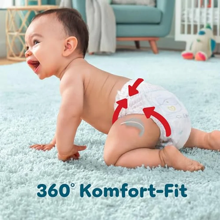 Pampers Premium Protection Pants, Windeln Größe 4, 42 Stück für 9-15 kg, mit Rundum-Auslaufschutz und elastischem Bündchen – Bild 5