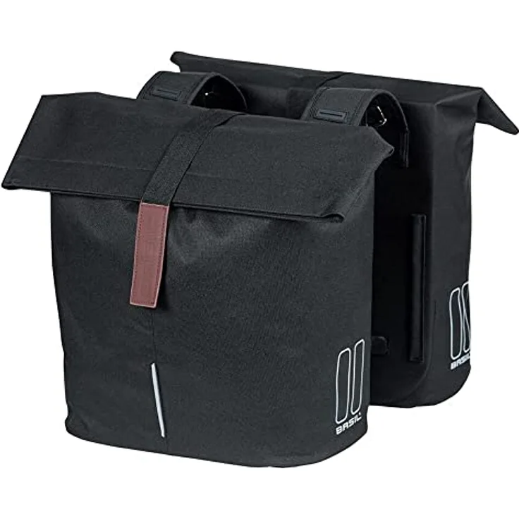 Basil Double Bicycle Bag City Black - 28-32 Liter