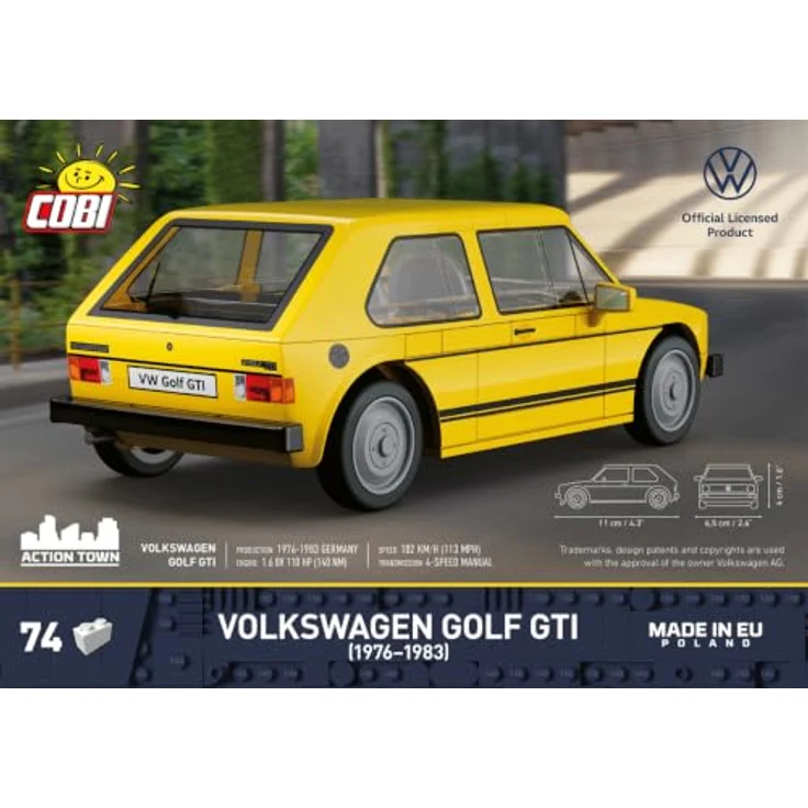 COBI Volkswagen Golf GTI, Modellfahrzeug mit leicht verständlicher Anleitung – Bild 3