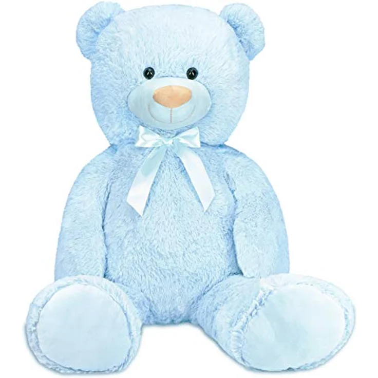 Teddybär mit Schleife 100 cm groß Stofftier Plüschtier Kuscheltier – Bild 3
