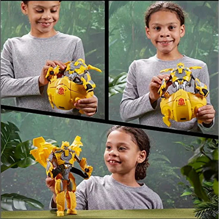 Hasbro Transformers Spielzeug Bumblebee 2-in-1 Maske und Figur zu Transformers: Aufstieg der Bestien, ab 6 Jahren, 22,5 cm – Bild 2