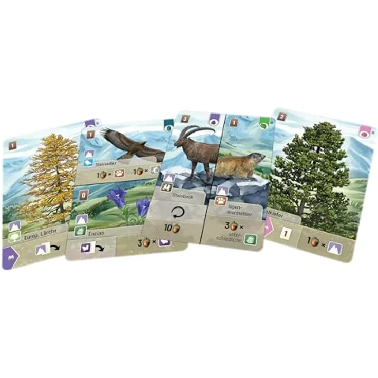 Lookout LOOD0064 Spiel, Mehrfarbig, Bunt - Brettspiel mit Erweiterung Alpin, 2 zusätzliche Baumarten, 2-5 Spieler, Ab 10+ Jahren, 60 Minuten Spielzeit - Preisvergleich – Bild 5