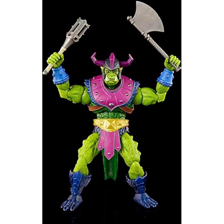 Masters of the Universe Masterverse Actionfigur in Übergröße New Eternia Whiplash, 20 cm, 30 Bewegungspunkte, Battle-Zubehörteile, HLB68 – Bild 2