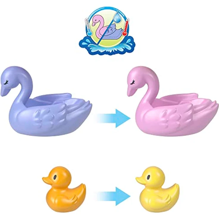 POLLY POCKET Blumen-Häschen Schatulle - Spielset mit Wasserspaß und Farbwechseleffekt, 2 Puppen, 12 Zubehörteilen und 5 Funktionen, für Kinder ab 4 Jahren, HKV36 – Bild 5