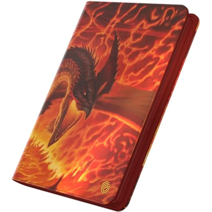 Ultimate Guard Zipfolio 360 Xenoskin, Sammelkartenmappe mit Reißverschluss für Magic: The Gathering - "Tarkir: Dragonstorm" - Magmatic Hellkite, säure- und PVC-frei, designed für Doppelhüllen – Bild 3