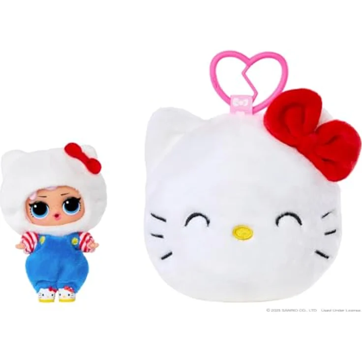 MGA LOL Surprise Hello Kitty Plüsch mit 2-in-1 Überraschungseffekt, inkl. Püppchen und Zubehör, sortierte Charaktere – Bild 2