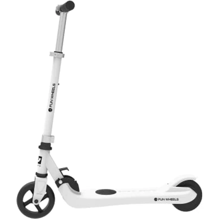 REBEL Rebel für Kinder Fun Wheels, höhenverstellbar, faltbares Design, weiß, max. 12 km/h, Reichweite bis 6 km – Bild 2