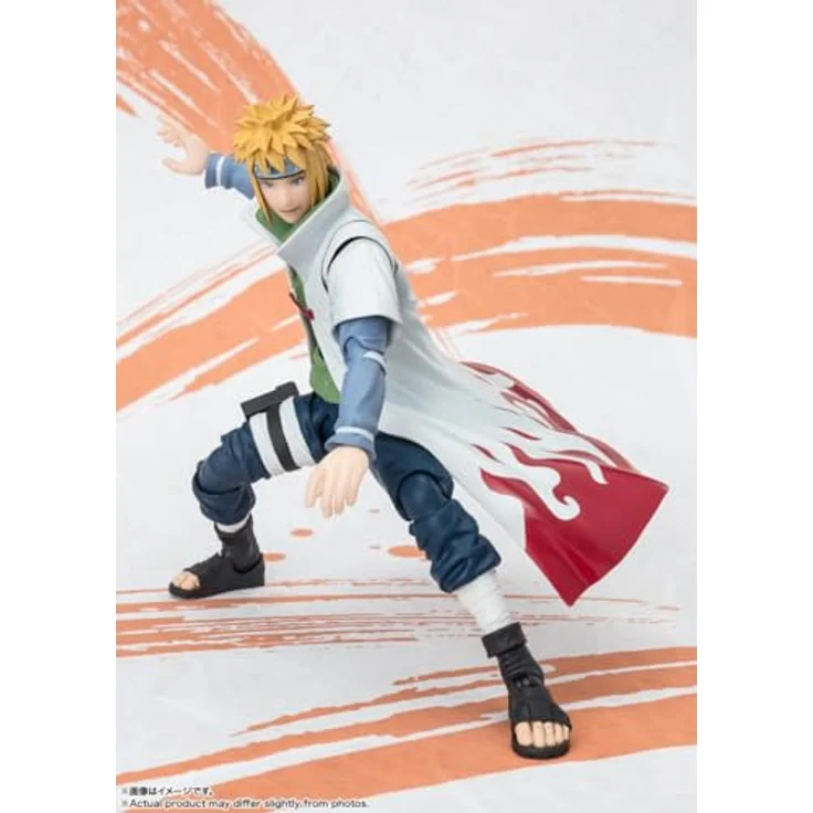 TAMASHII Nations BANDAI Spirits Naruto - Minato Namikaze - NARUTOP99 Edition S.H.Figuarts Actionfigur mit optionalen Ausdrucksteilen, Kunai und Rasengan – Bild 5