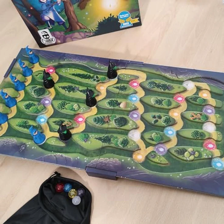 Cranio Creations Der verzauberte Berg, Brettspiel mit Murmelwurf-Mechanik zur Zielerreichung – Bild 3