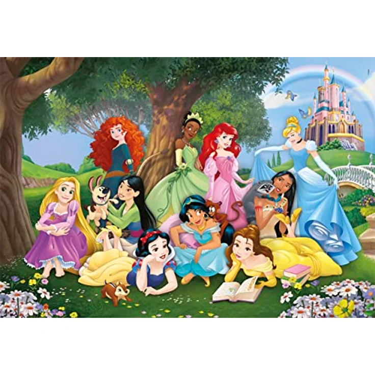 Clementoni Supercolor Puzzle Disney Princess, 104 Teile, leuchtend bunt, für Kinder ab 6 Jahren, Geschicklichkeitsspiel, Made in Italy – Bild 2