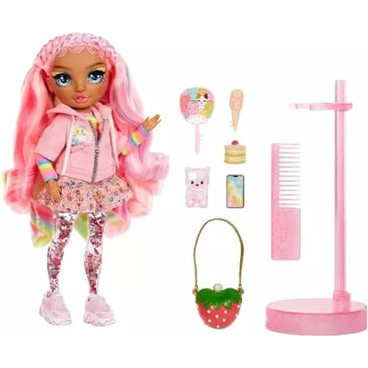 Rainbow High Anziehpuppe Rainbow High Sparkle & Shine Fashion Dolls - ROSETTA (Pink) - Puppe mit flüssigem Glitzer gefüllten Beinen – Bild 3