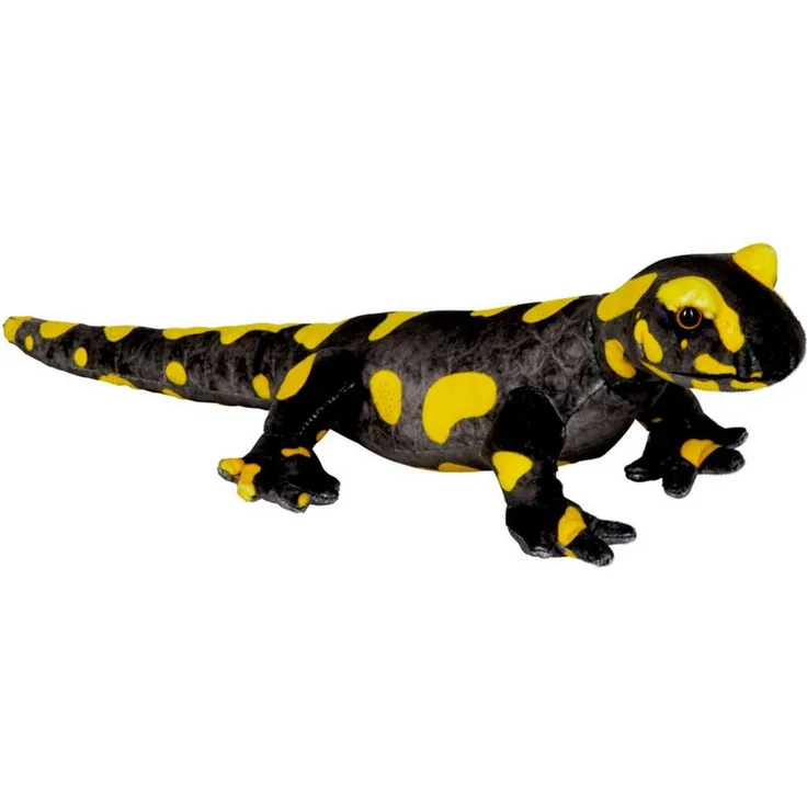 COPPENRATH DIE SPIEGELBURG Plüschfigur Nature Zoom Wild, Feuersalamander, ca. 47 cm, leuchtendes Gelb und Schwarz
