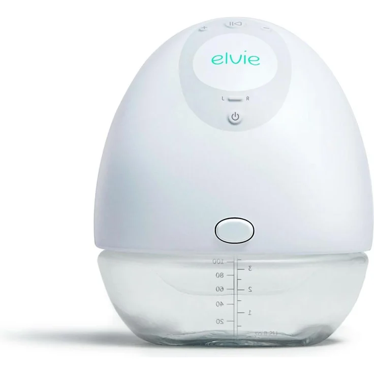 Elvie Pump, Elektrische Einzelmilchpumpe, tragbar und geräuschlos mit App-Funktion
