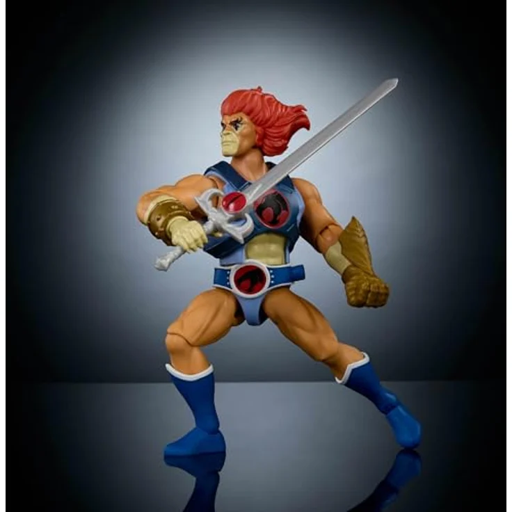 Masters of the Universe Origins & Thundercats Leo Actionfigur, ca. 14 cm, beweglich, abnehmbare Rüstung, Zubehör mit Schwert und Mini-Comic, JFW93 – Bild 5