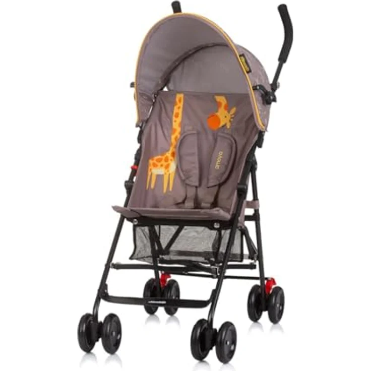 Chipolino Kinderwagen Amaya Buggy Sonnendach verstellbar, zusammenklappbar, Korb, braun – Bild 2
