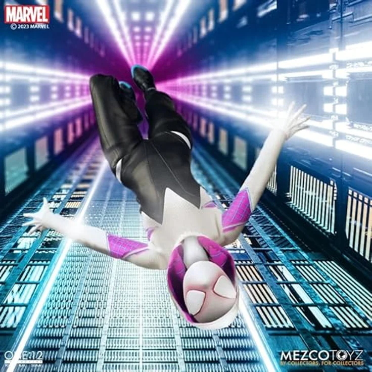 Mezco Toys Marvel Figur 1/12 Ghost-Spider from Earth-65 16cm - Collector's Edition by Mezco – Bild 3