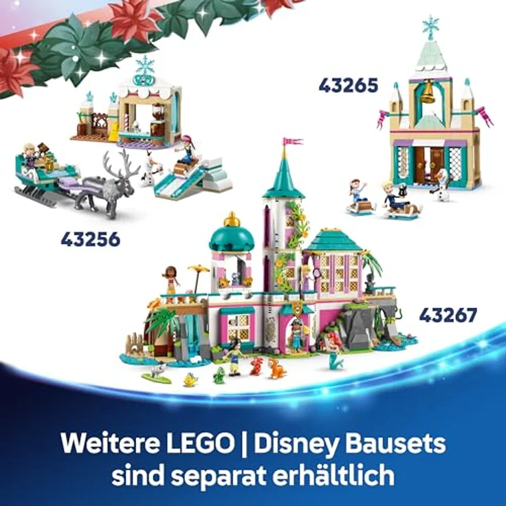 LEGO Adventskalender 2025 (LEGO Disney, 43273), inklusive festlichen Disney-Prinzessinnen-Motiven, für Kinder ab 5 Jahren, handlich und leicht, 415 g – Bild 7