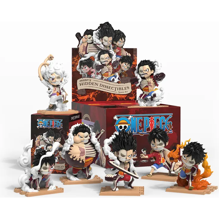 Mighty Jaxx Hidden Dissectibles: One Piece Serie 6 (Luffy Gears Edition) - Sammelfigur mit 7 Varianten und einzigartigem digitalen Erlebnis, inklusive Echtheitszertifikat