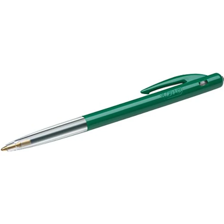 Bic M-10, Schreibstifte mit Druckmechanismus, 1 mm Strichstärke, 50 Stück, grün – Bild 3