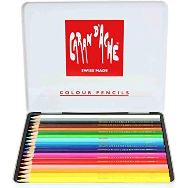 Caran d'Ache 1285.718 Buntstifte Swisscolor, 18er Metalletui - Qualität, Langlebigkeit, Robustheit - Farbe: [hier Farbe einfügen] – Bild 2