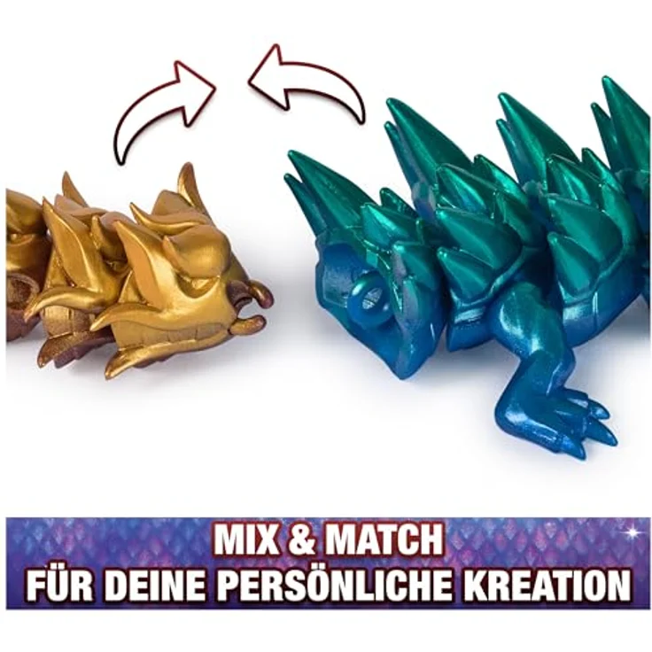 Spin Master CrystaLynx Dragons, Sammelfigur in Kristallei, 30 cm beweglicher Drache, assortiert – Bild 4