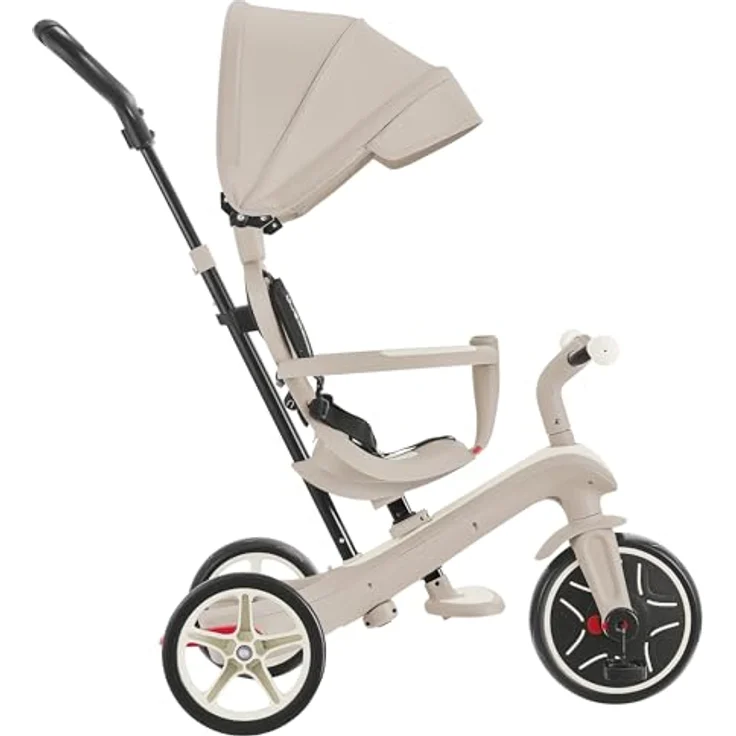 Globber Explorer Trike 4in1 ECO, flexibles 4-in-1 Kinderfahrzeug mit höhenverstellbarem Sicherheitssitz und UV-Sonnenschutzverdeck – Bild 6