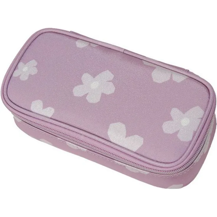 Walker Schüleretui Fame Uni 90ies - Flower powder, 21 x 6 - Federmäppchen mit ausklappbarem Doppelflügel