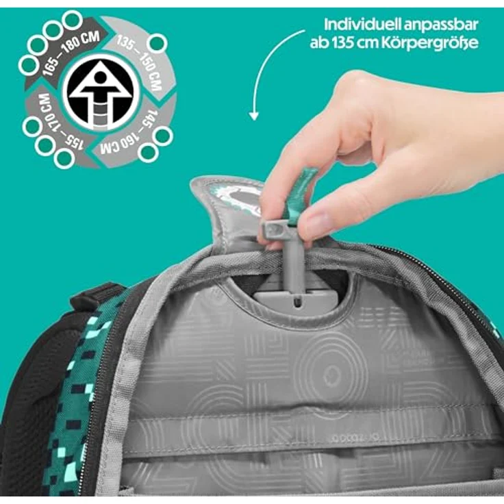 coocazoo Schulranzen PORTER, ergonomisch, größenverstellbar, 35 Liter Stauraum, ideal für den Schulalltag – Bild 5