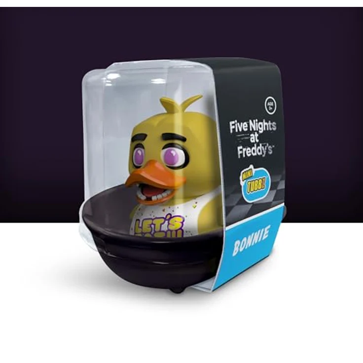 TUBBZ Mini: Five Nights at Freddy's - Chica Cosplaying Rubber Duck Vinyl Figure, charmante Mini-Badewanne inklusive – Bild 5