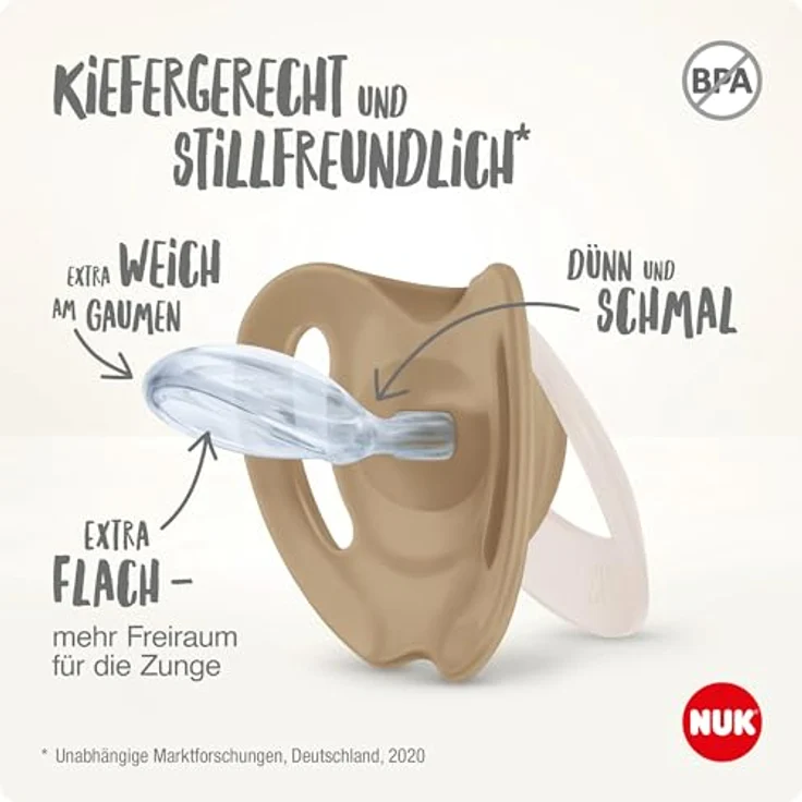 NUK Schnuller STAR Peppa Wutz, Lutschteil Kieferform Silikon mit Wiederverwendbarer Schnullerbox, 2er Pack – Bild 4
