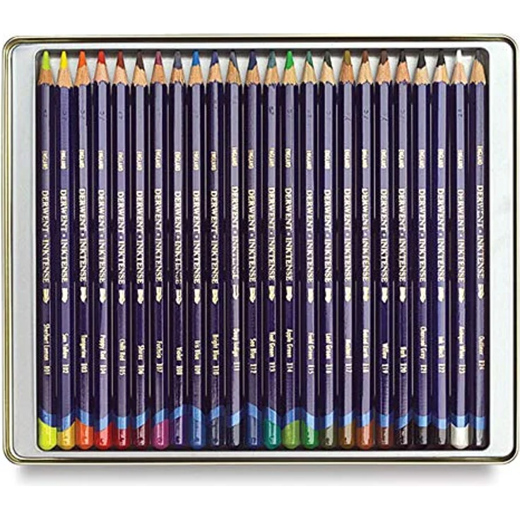 Derwent Inktense Bleistifte, 24 Stück, mehrfarbig - Hochwertige Qualität und ideales Produkt – Bild 3