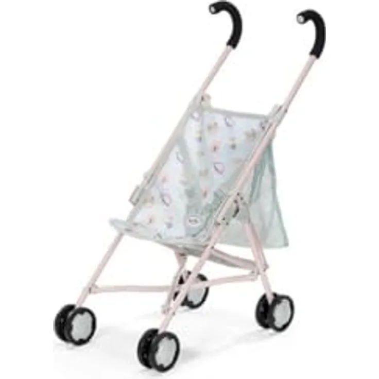 BABY Born Puppenwagen Dschungel-Design, faltbar mit 3-Punkt-Gurt, für Puppen bis 43 cm, mit Tasche