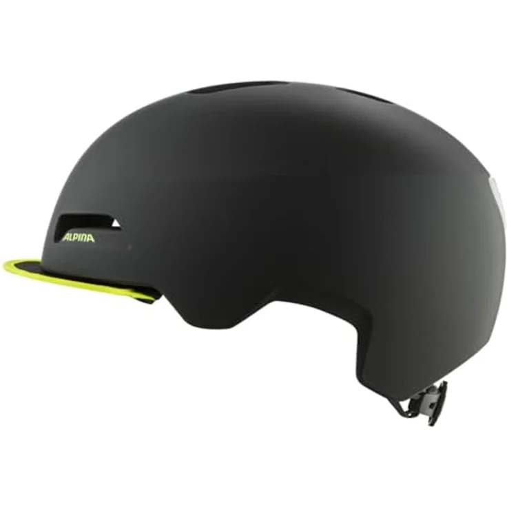 Alpina Fahrradhelm Brooklyn schwarz neongelb matt Gr. 52-57 cm – Bild 4