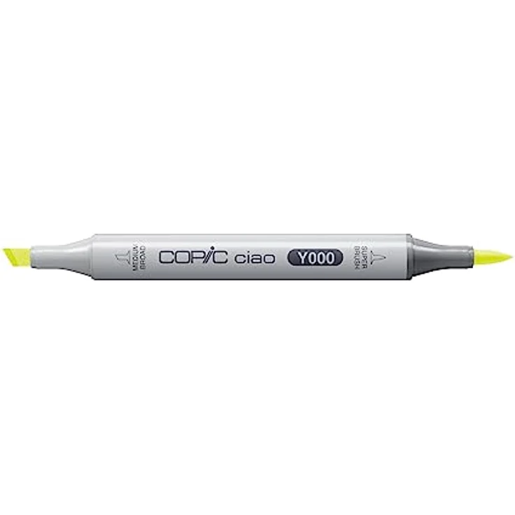 Copic Ciao Marker Typ Y - 000, Pale Lemon, vielseitiger Layoutmarker mit dualem Spitzensystem, schnelltrocknend – Bild 2