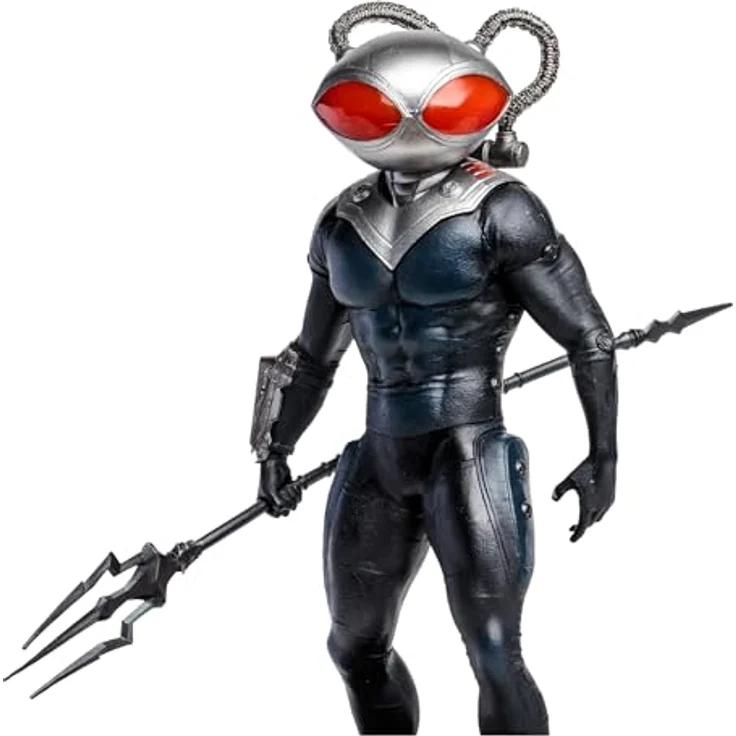 McFarlane Aquaman and The Lost Kingdom, 30 cm Megafig Actionfigur Black Manta mit 22 Artikulationspunkten und Sammelkarte – Bild 3