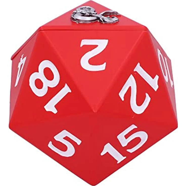 Nemesis Now Dungeons & Dragons D20-Würfel Aufbewahrungsbox, rotes Harz, 13,5 cm, offiziell lizensiert – Bild 3