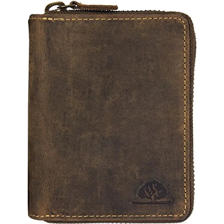 Greenburry Green Burry Zipper Wallet Brown - Preisvergleich