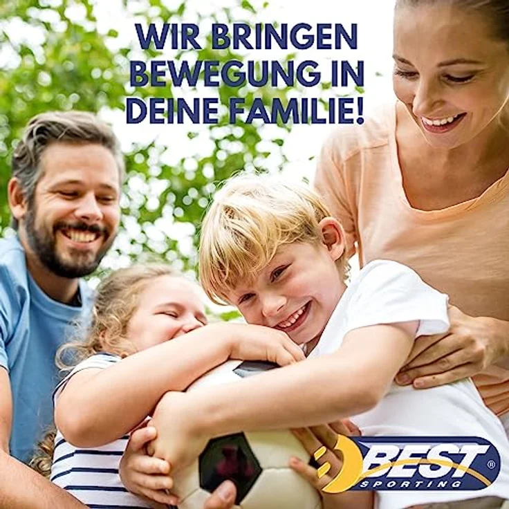 Best Sporting Fußballtor Soccer I Fußball Tor 300cm x 200cm I Handballtor, Fußballtor Kinder in Mehreren Größen I Hochwertiges Kindertor aus Metall mit Netz I Fussball Tor Schwarz Weiß – Bild 5