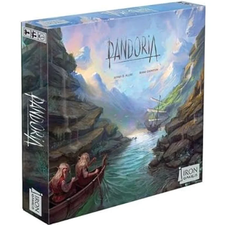 Irongames Pandoria *2. Auflage*, Brettspiel für 2-4 Spieler, multilingual (Deutsch, Französisch, Englisch), doppelseitiger Spielplan, individuelle Charaktere, 60-90 Minuten Spielzeit – Bild 2