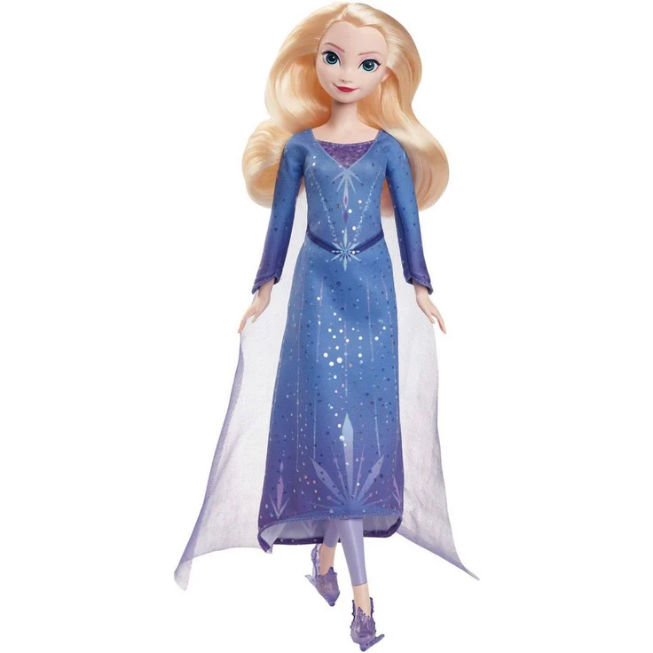 Mattel® Anziehpuppe Disney Die Eiskönigin, Eisläuferin Elsa, feierliches Outfit im Eis-Design, inkl. Schlittschuhen, glänzenden Schuhen, weiches kämmbares Haar – Bild 1
