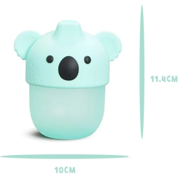 Munchkin 3D Koala Weichgriff-Auslaufsicherer Trinklernbecher, BPA-frei, für Kleinkinder ab 9 Monaten, 236 ml, zahnfleischfreundliches Silikondesig – Bild 5