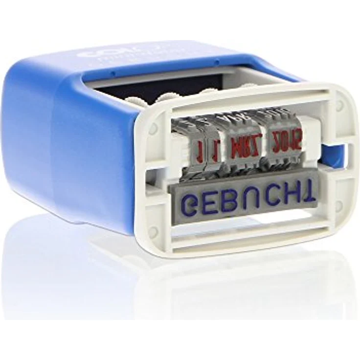 COLOP Stempel S 160/L Gebucht, selbstfärbender Datumstempel, zweifarbiger Stempelabdruck – Bild 6