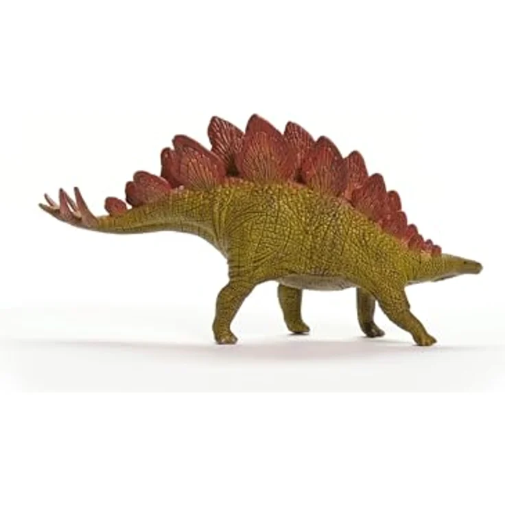 Schleich Stegosaurus (15040), Dinosaurier mit feuerroter Knochenplattenreihe, ca. 20 x 5 x 10,2 cm – Bild 4
