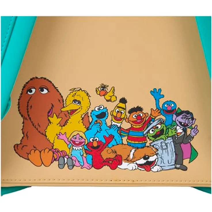 Loungefly Sesamstraße Ecke Rucksack, 30 cm, strapazierfähiges Polyester und PU-Leder, offiziell lizenziertes Produkt für Kinder – Bild 6