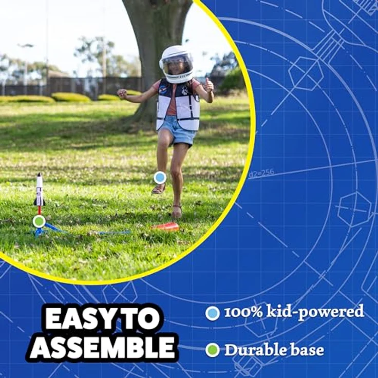 No Name NASA Collection Stomp Rocket Spielzeug, luftbetriebene Raketen mit verstellbarer Startrampe und 3 Modellen (Saturn V, Raumfähre Atlantis, Artemis), für Kinder ab 3 Jahren – Bild 6